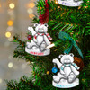 Birthstone Bear Christmas Tree Ornament