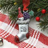 Wine Stocking Ornament