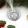 Memorial Wings Christmas Tree Funeral Pewter Ornament