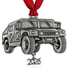 Pewter Military Humvee Ornament