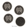 Pewter Angel Wing  Kindness Tokens, Set of 3 Coins