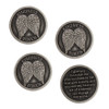 Pewter Angel Wing  Kindness Tokens, Set of 3 Coins
