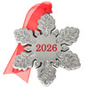 Dated Snowflake Christmas Ornament
