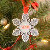 Dated Snowflake Christmas Ornament
