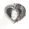 Remembrance Heart Frame Pewter Christmas Ornament