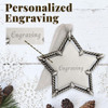 Genuine Pewter Star Christmas Tree Ornament