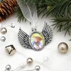 Remembrance Wings Memorial Picture Frame Pewter Ornament