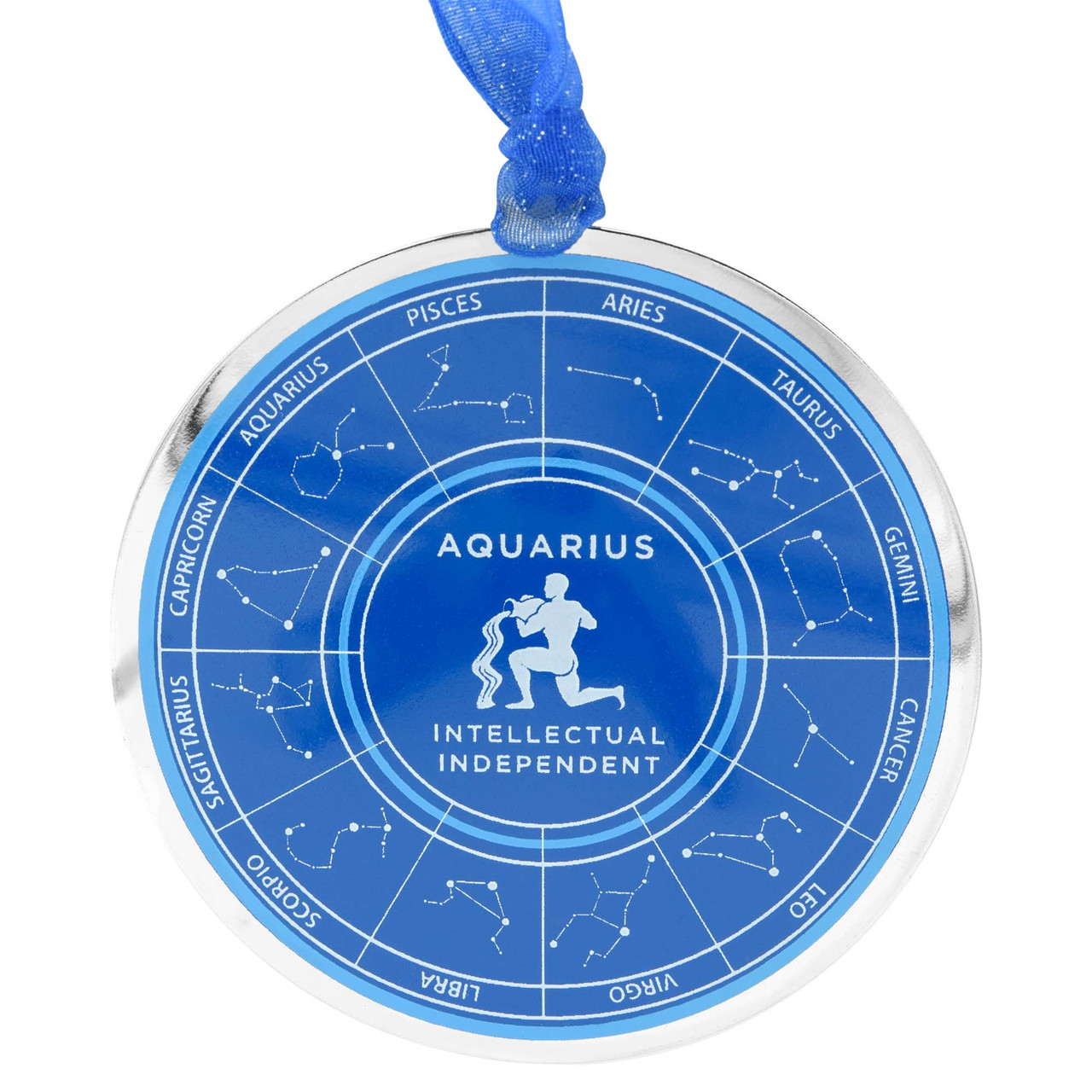Astrology Zodiac Sign Ornament Aquarius - Gloria Duchin