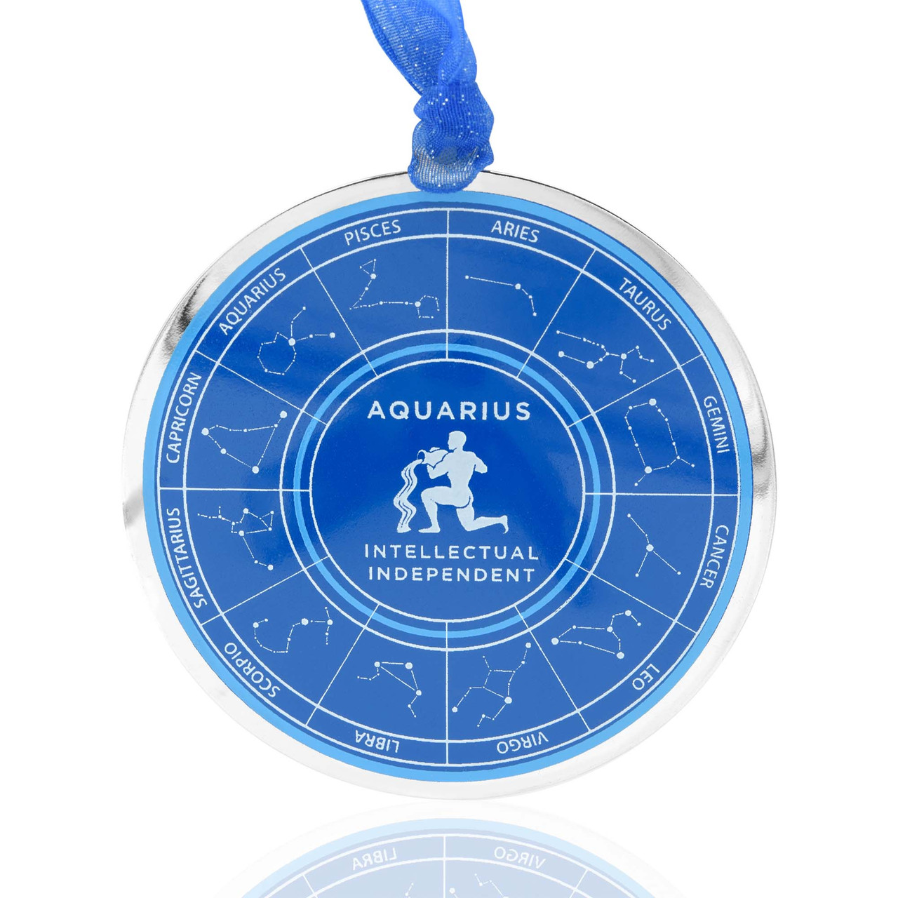 Astrology Zodiac Sign Ornament Aquarius - Gloria Duchin