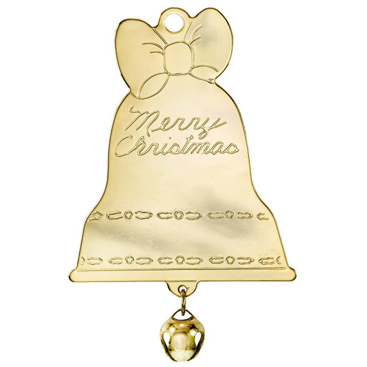 Gold Metal Bell Ornament