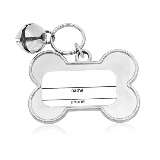 Santa Paws Pet Dog Collar Silver Metal Christmas Charm