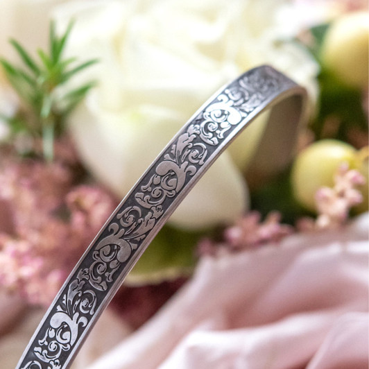 Custom Engraved Cuff Bracelet | Tiny Tags