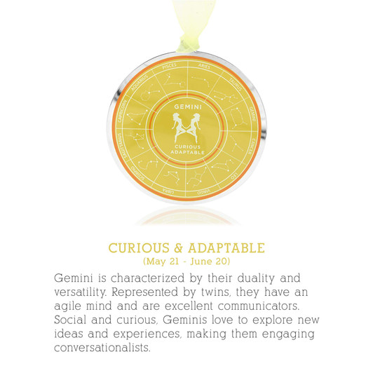 Astrology Zodiac Sign Ornament Gemini