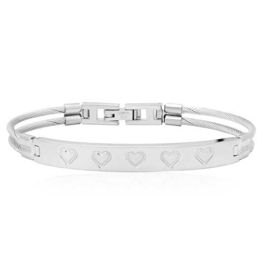 heart bracelet-love jewelry-stacking bracelet
