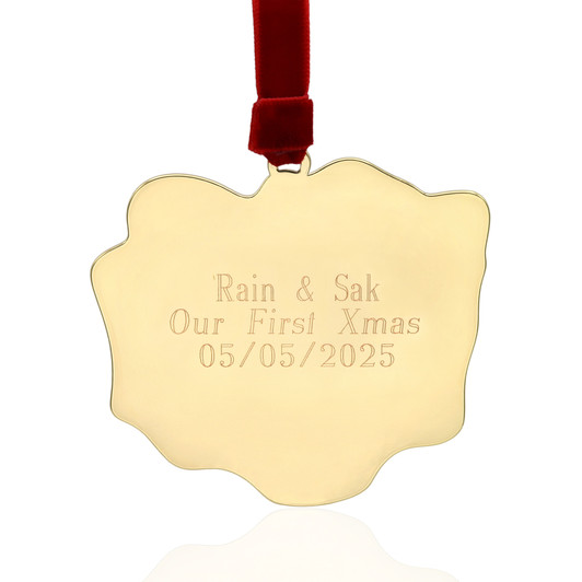 Oh Christmas Bee Gold Tree Ornament