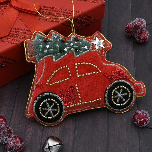 Christmas Punch Buggy Ornament 