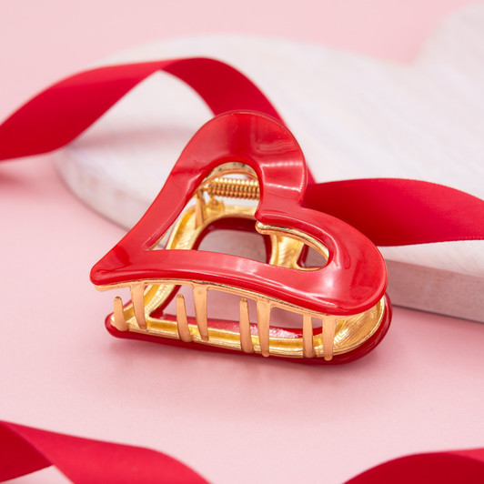 Heart Hair Clip Valentine's Day Girls Hair Accessories