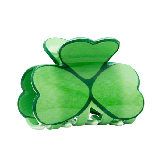 Set of Two Green Clover Design Hair Clips St. Patrick's Day Girls & Women's Hair Clip Accessories