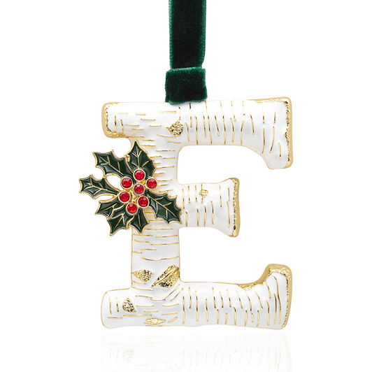 Vintage Inspired Initial Ornament - E