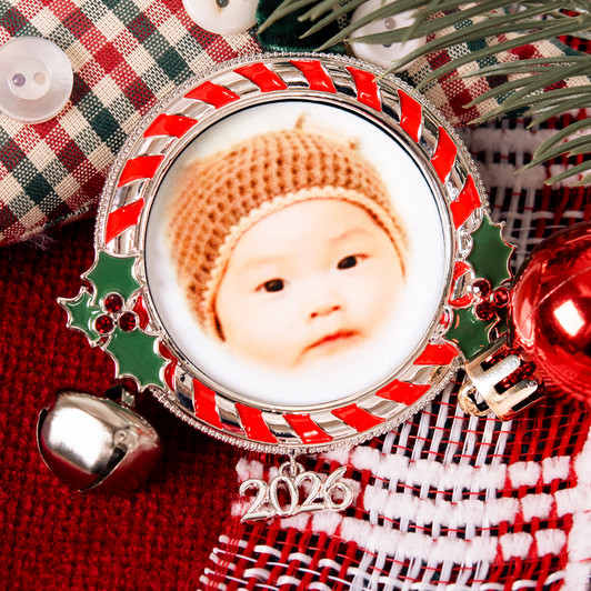 Photo Frame Ornament Christmas Holiday Ornament Dated
