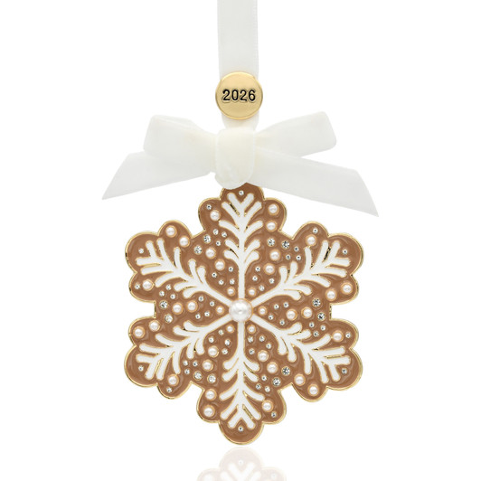 Sweet Gingerbread Dated Snowflake Christmas Tree Ornament Holiday Decorations