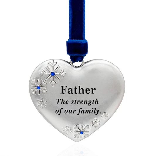 Father Heart Family Christmas Tree Ornament