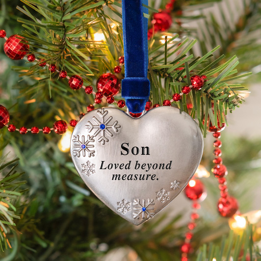 Son Heart Family Christmas Tree Ornament
