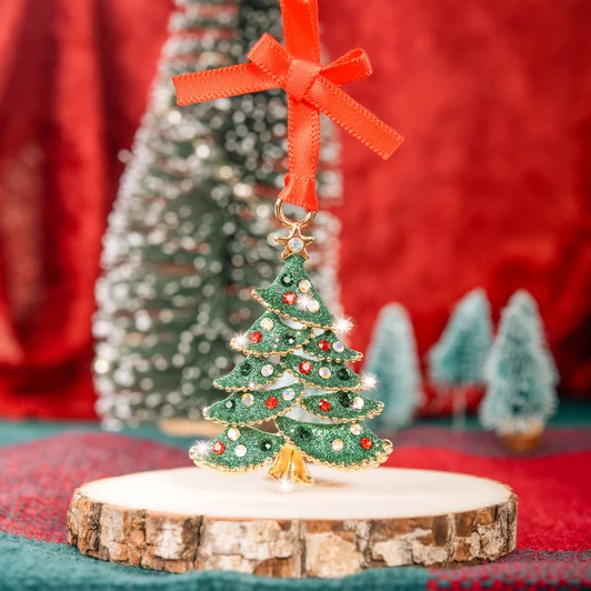 Crystal Christmas Tree Ornament Holiday Decoration