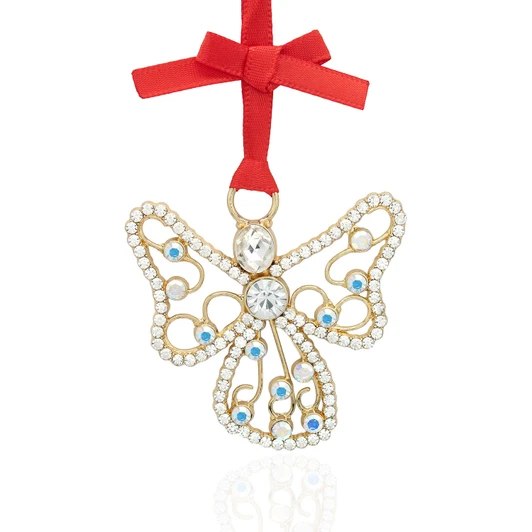 Sparkling Crystal Angel Christmas Ornament Holiday Decoration