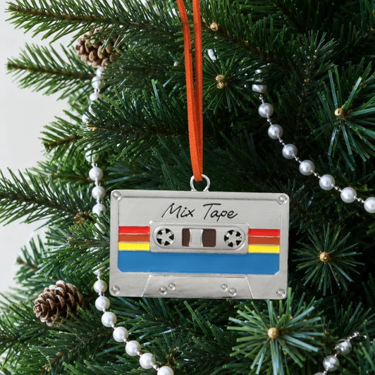 Retro Mix Tape Christmas Ornament