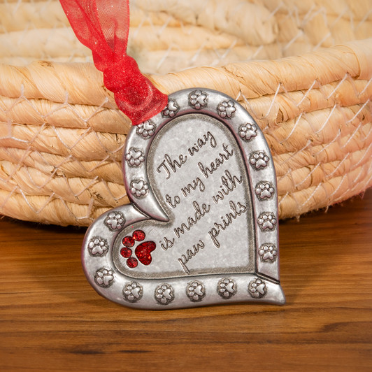 Pawprint Heartrnament