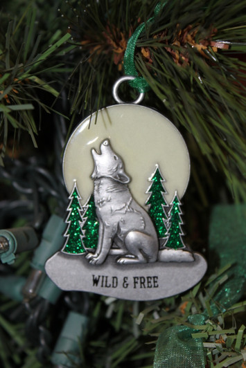 Glow in the Dark Wolf Ornament