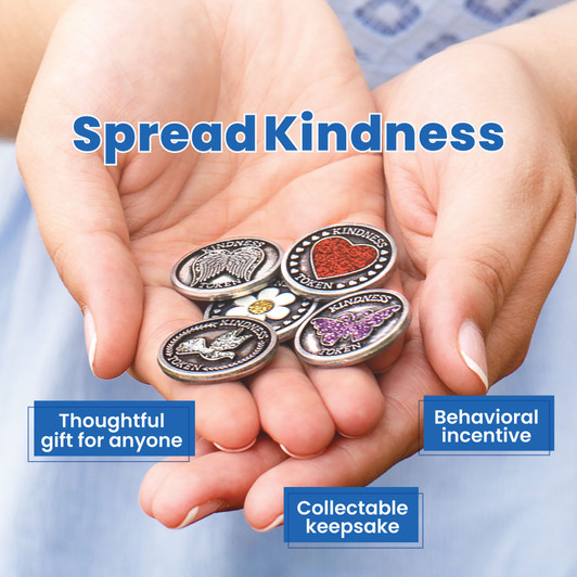 Pewter Dove Kindness Tokens, Set of 3