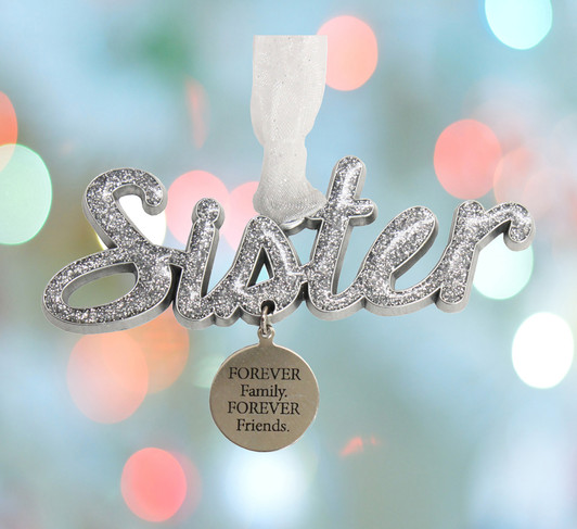 Sister Word Christmas Ornament