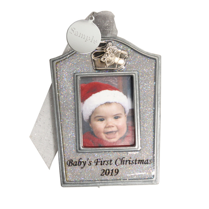 Friends silver metal photo frame with metal enamel look embossed