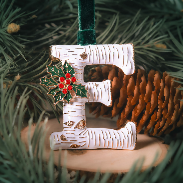 Vintage Inspired Initial Ornament - E