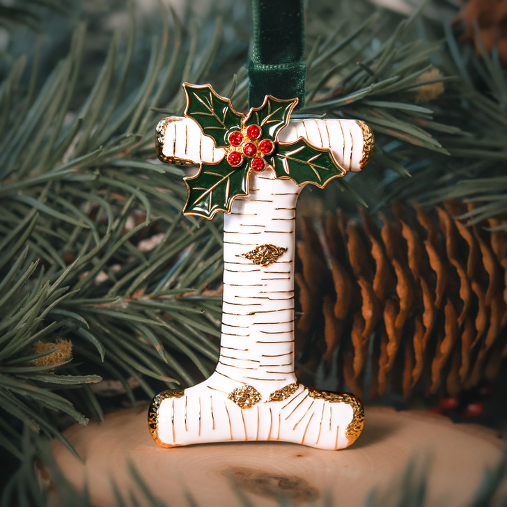 Vintage Inspired Initial Ornament - I