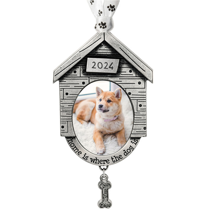 Doghouse Pet Memorial Picture Frame Ornament