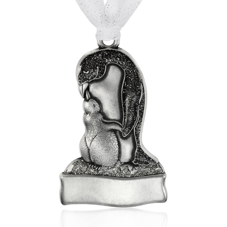 Mom and Baby Penguin Christmas Ornament