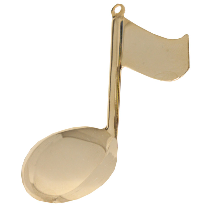 Gold Dapped Music Note Christmas Tree Ornament - Gloria Duchin