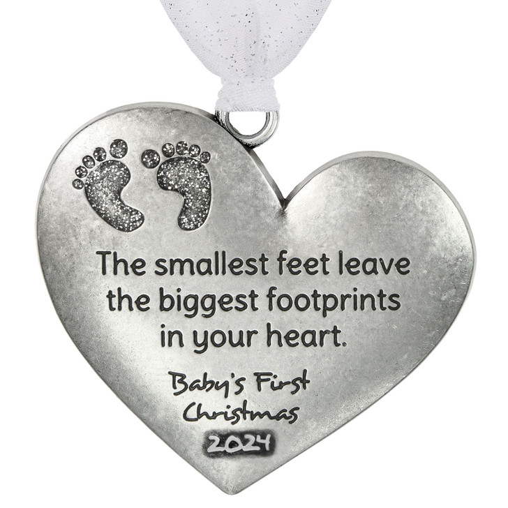 Baby's First Christmas Heart Ornament