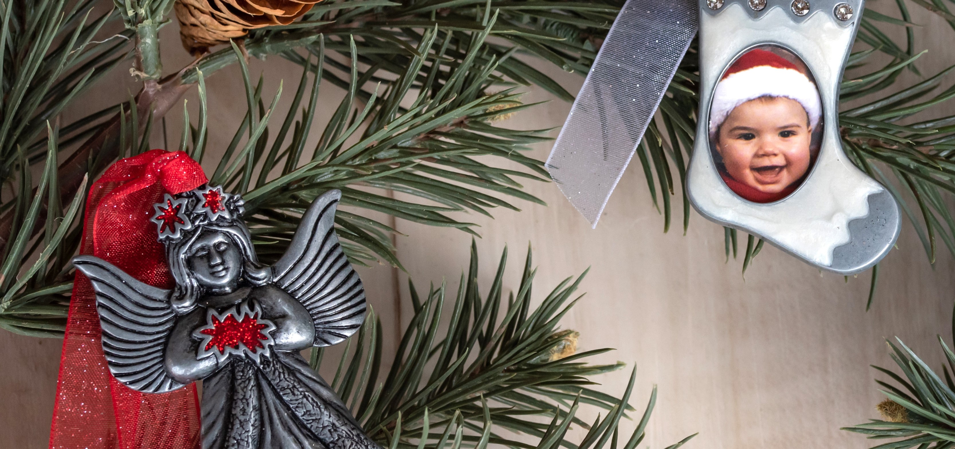 Teddy Bear Gold Metal Christmas Tree Ornament - Gloria Duchin