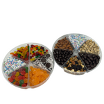 Six Section Platter  Candy/Dried Fruit/Nut/Chocolate Covered 