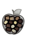 Ceramic White And Silver Apple & Honey Dish With Chocolate