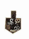 Wood Dreidel With Chocolate Pretzels