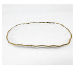 Gold and Cream Oval With Chocolate And Pretzel