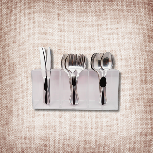 Purim Lucite Cutlery Caddy