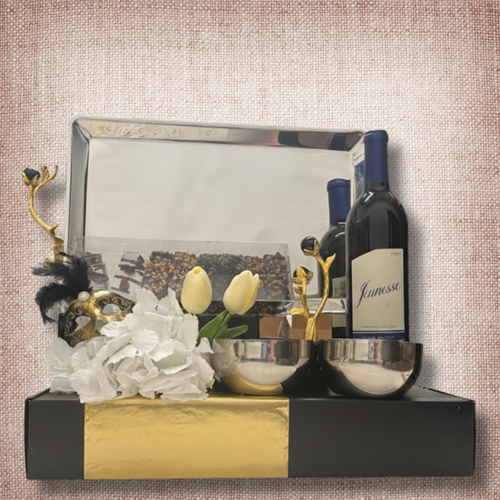 Purim Tray and Triple Bowl Set