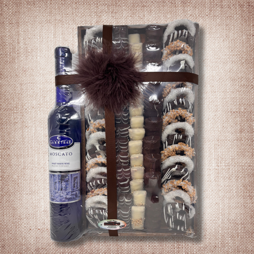 Purim Chocolate And Wine Tray 