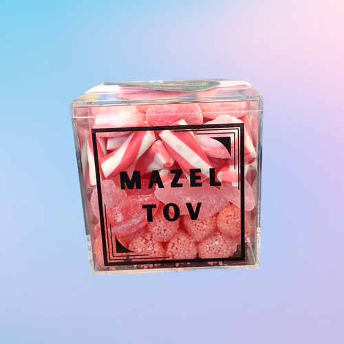 Baby Girl Square 4*4 Cube With Gummies 